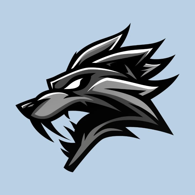 wolf emblem, wolf logo, wolf head