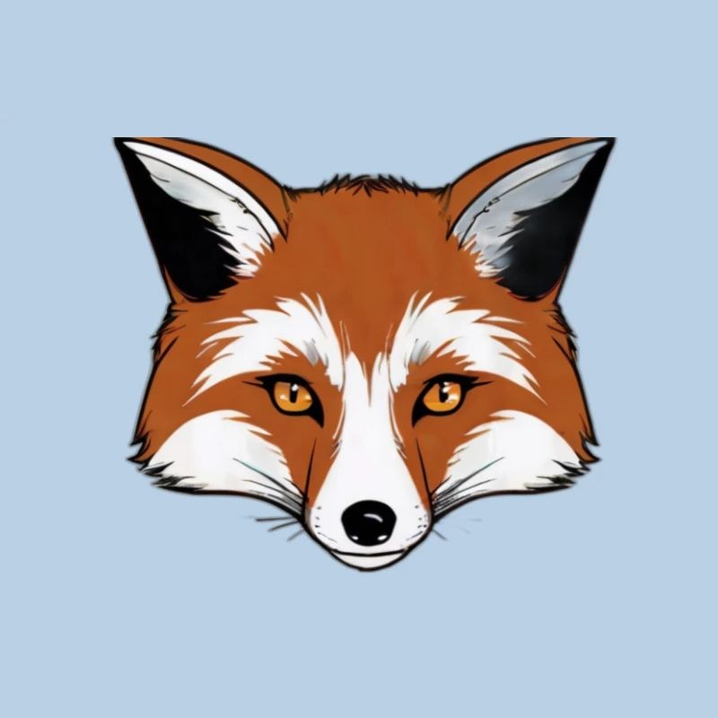 Comic Fox Head