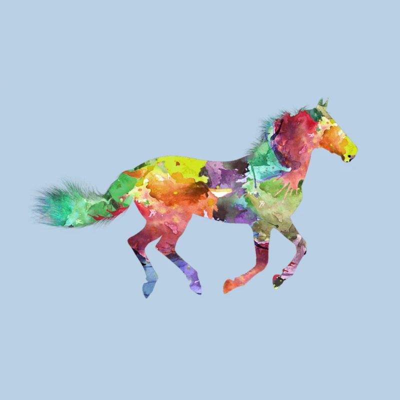 Buntes Pferd Geschenkidee Pferdchen