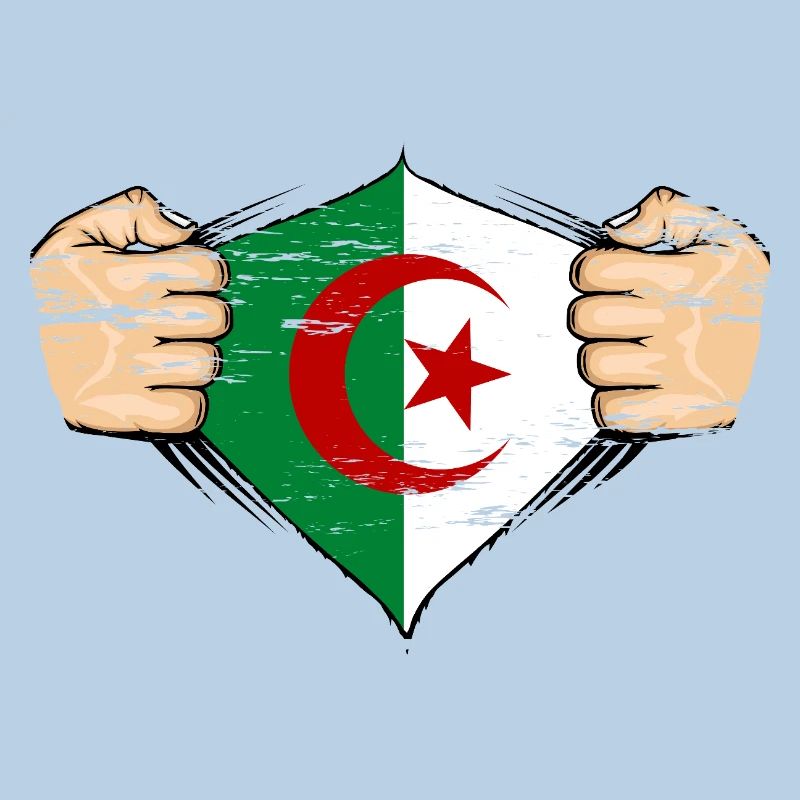 Drapeau de l’Algérie utilisé