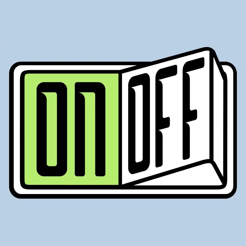 on off switch button button turn off