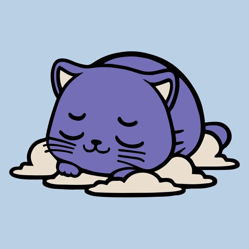 bébé chat qui dort