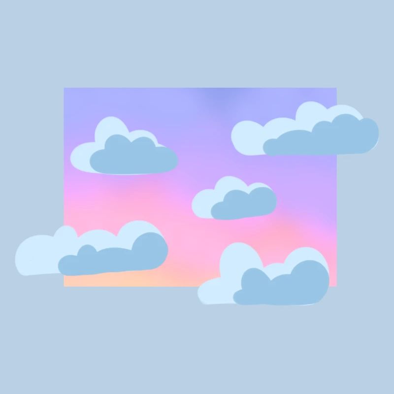 Pastel cloudy sky