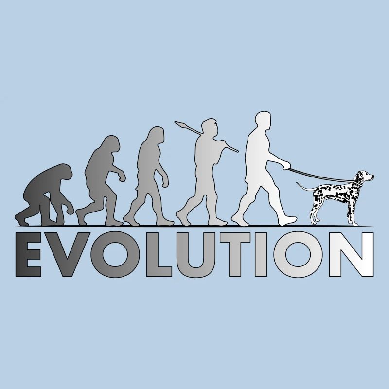 Dalmatian Evolution Black and White