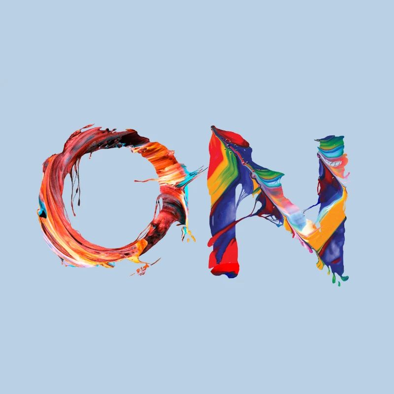 ON – Design de couleur abstrait avec une puissance de déclaration