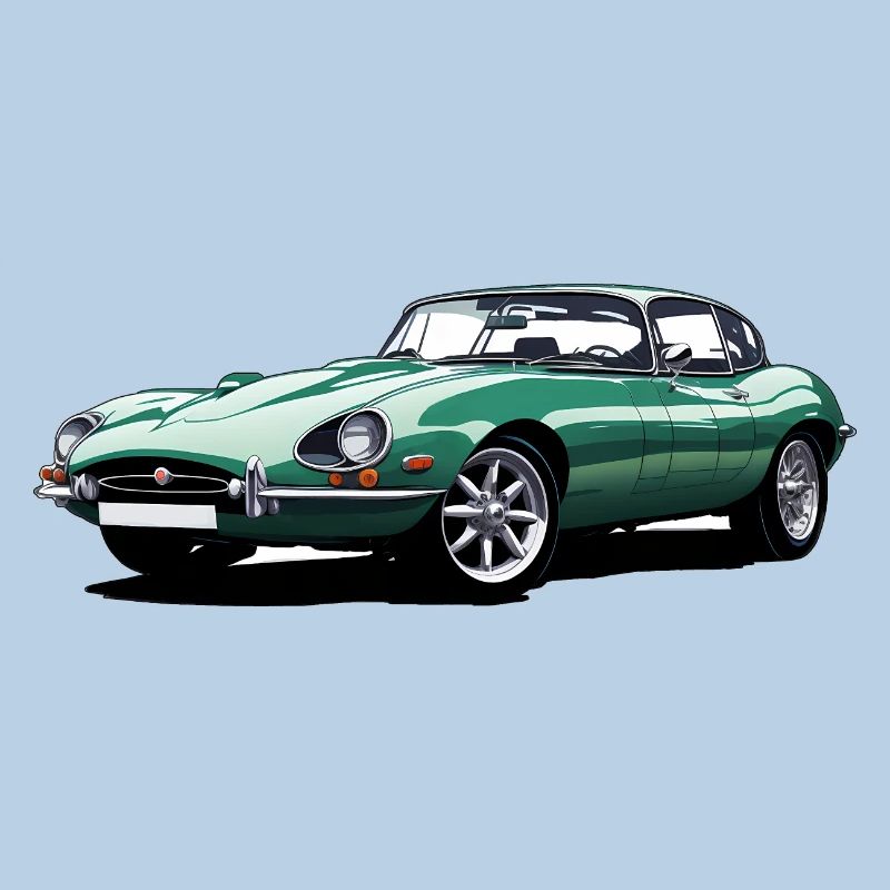 E type jag sketch