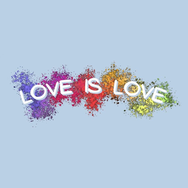 Love is love rainbow pattern for pride month 2022