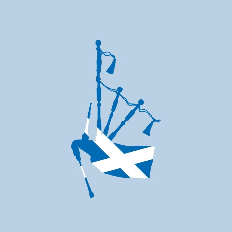Cornemuse et drapeau écossais