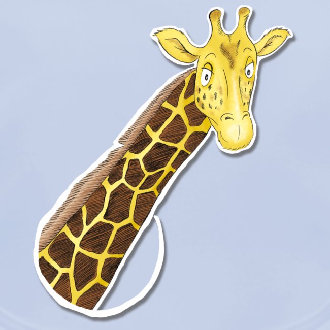 the looking giraffe