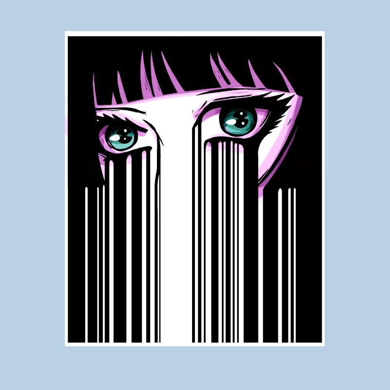 Anime Augen Japan Strichcode