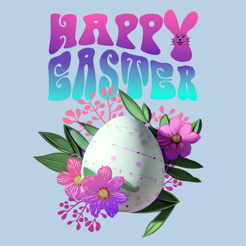 Joyeux Easter Easter Egg Floral