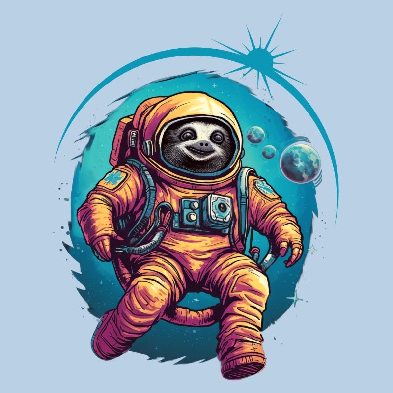Sloth Astronaut Space Space Gift