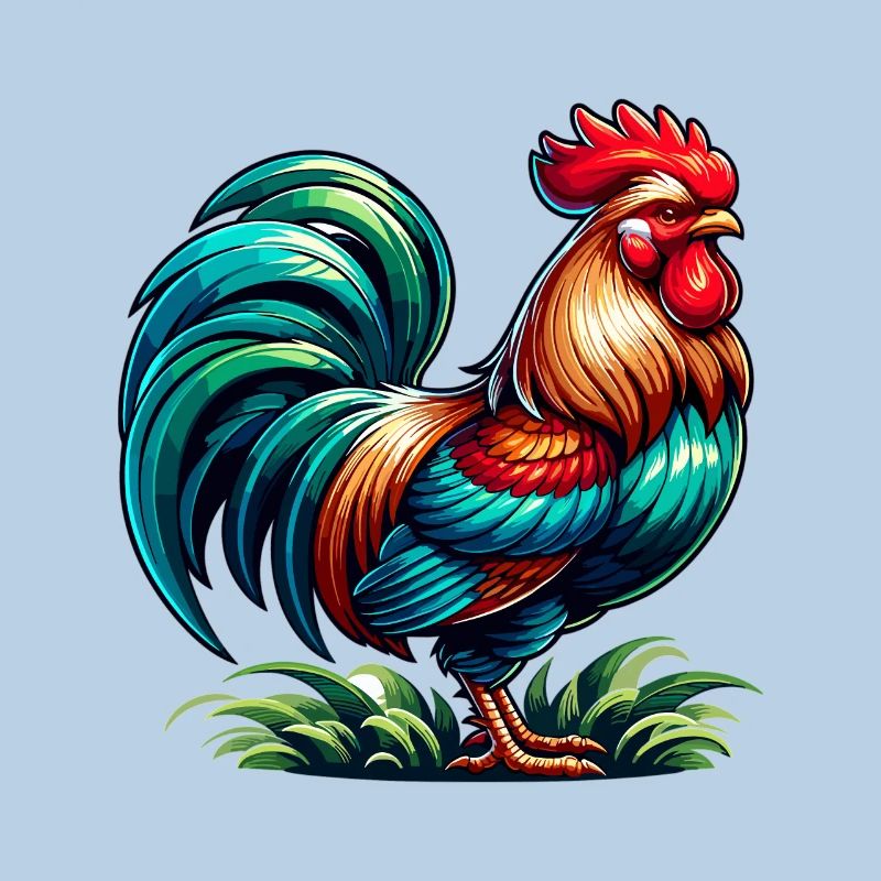 Belle image de coq