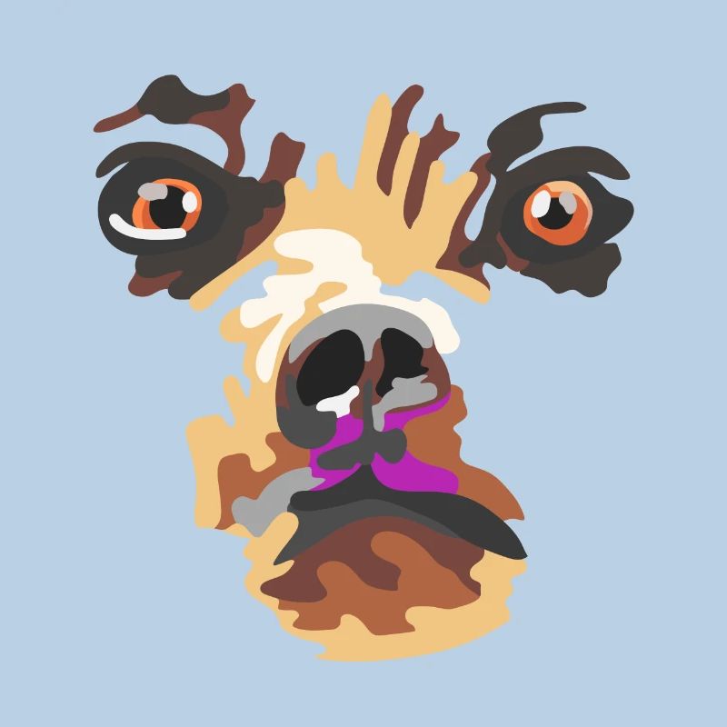 Bear with pink muzzle