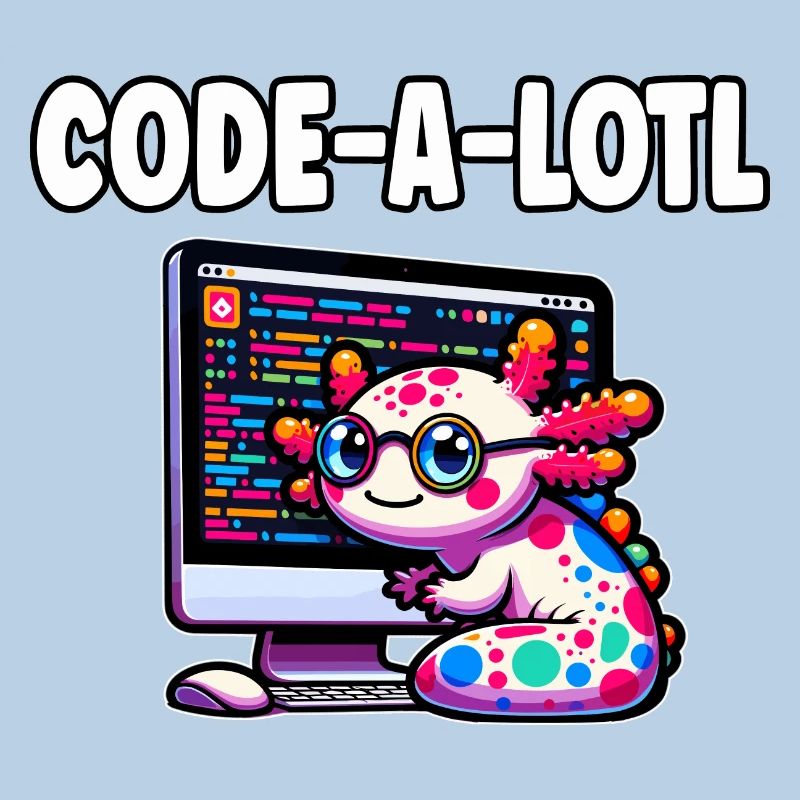 Cadeau de programmation drôle d’axolotl codage