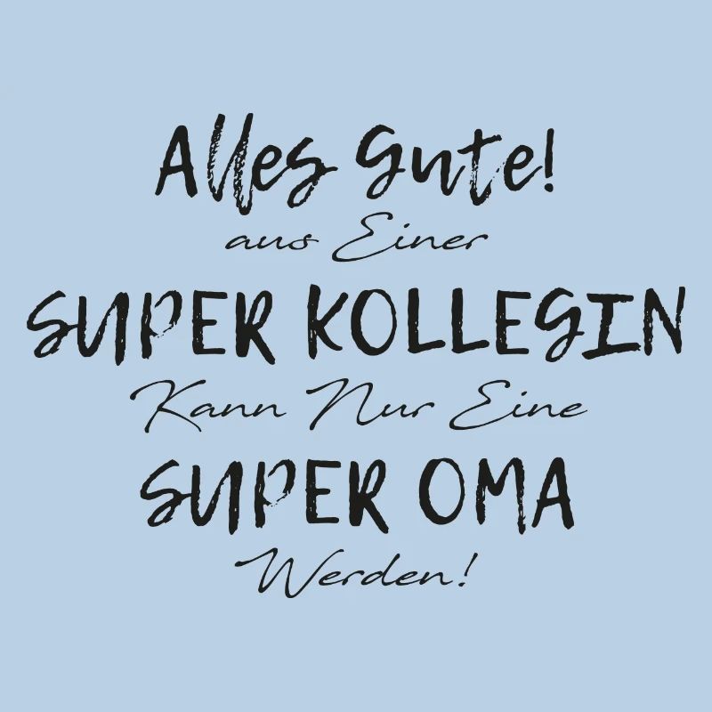 Arbeitskollege der ein Großmutter Oma Geschenk ist