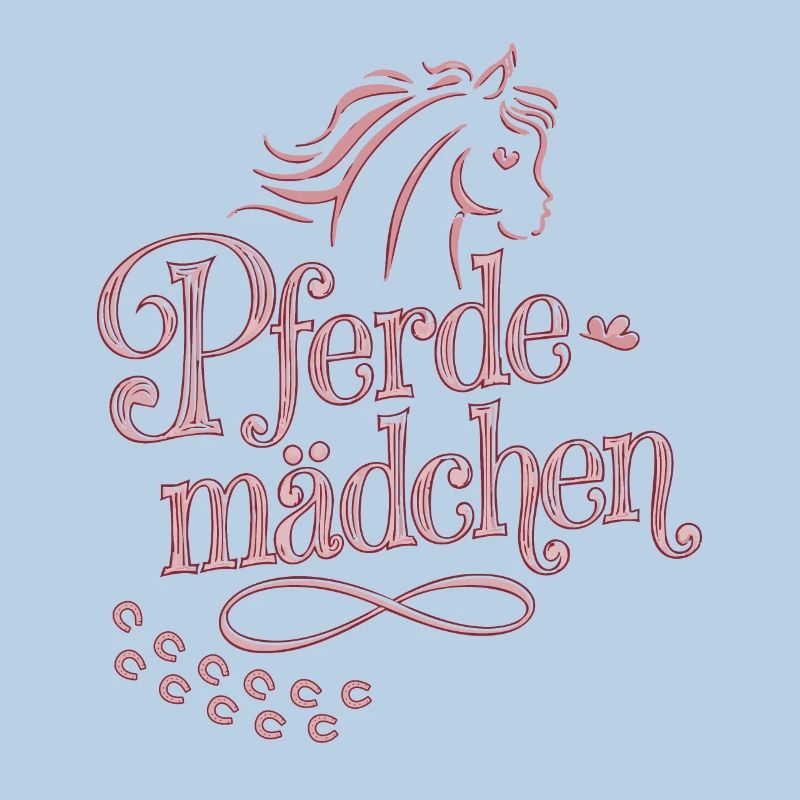 Pferdemädchen - Mädchen liebt Pferde