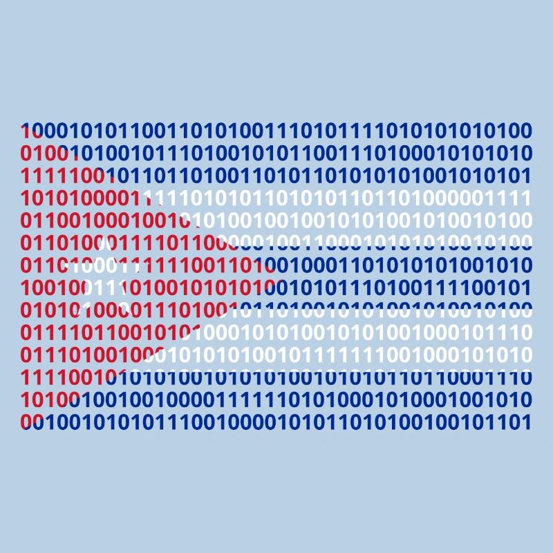 Kuba Flagge Binärcode Bit Byte Binär Informatik PC