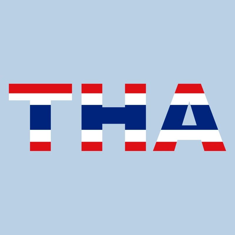 Drapeau Thaïlande Code ISO THA