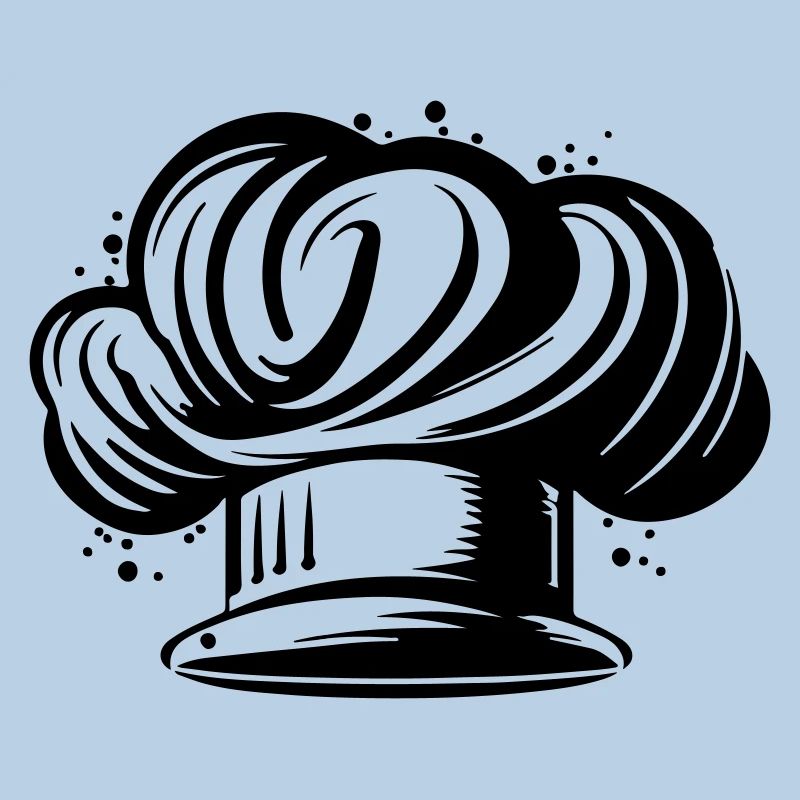Chef's Hat Silhouette Cooking Chef