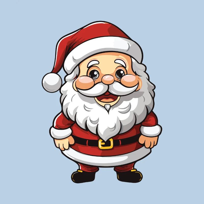 Weihnachtsmann Comic Illustration