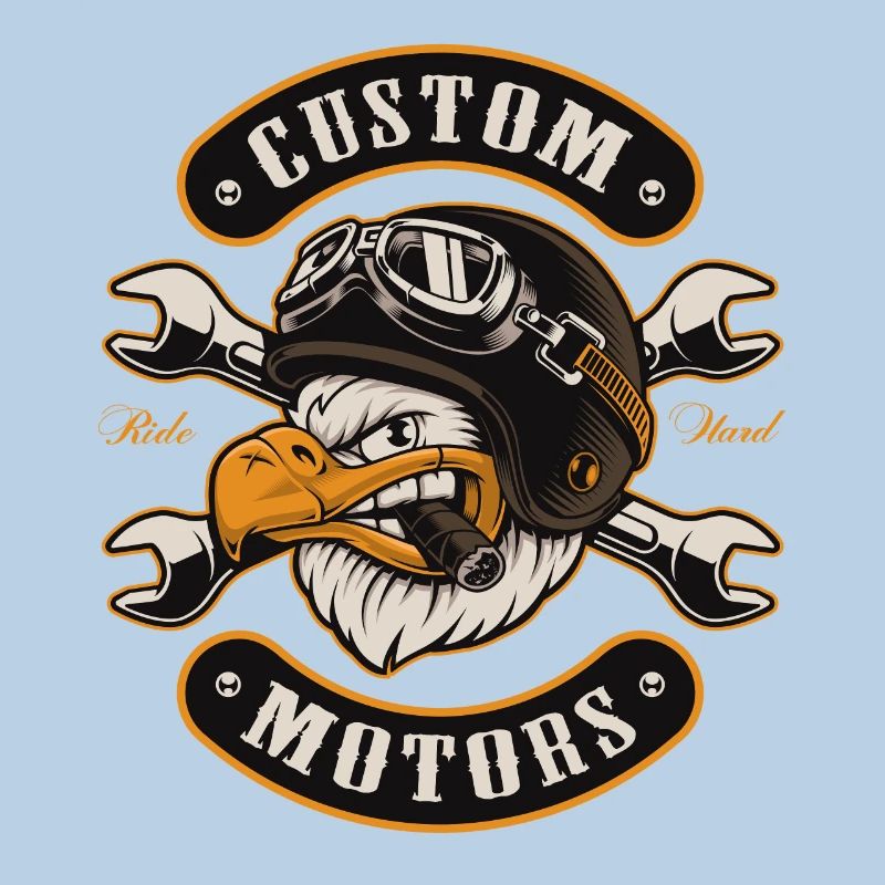 Chopper, Biker, Motorcycle, Eagle