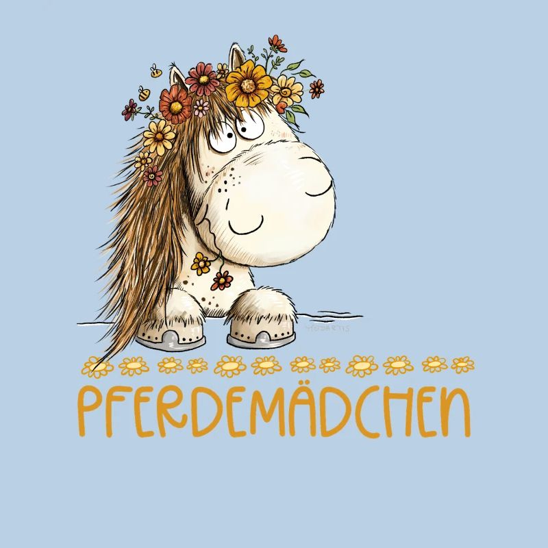 Pferdemädchen Spruch Mit Süßem Pferd