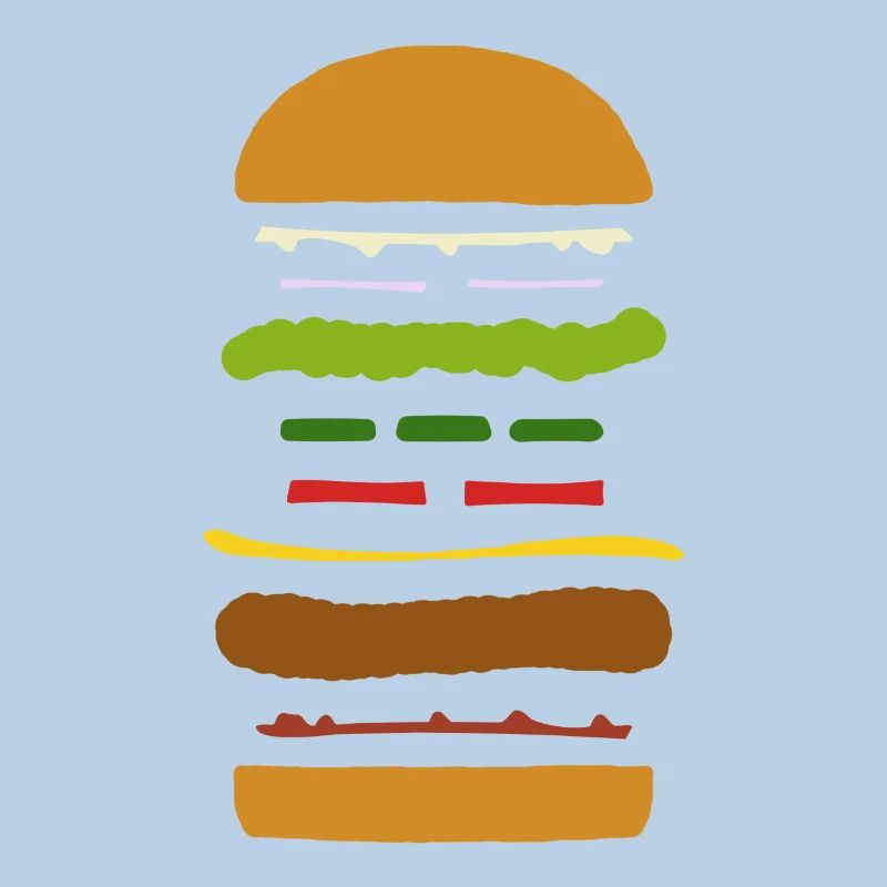 Exploded Burger