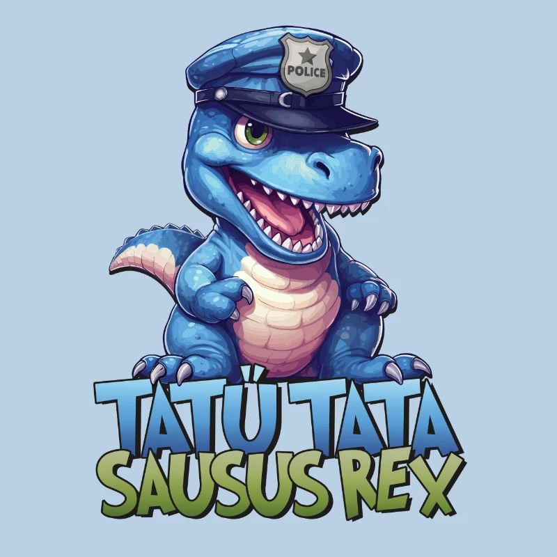 Polizei Kinder Dinosaurier T-Rex Dino Trex