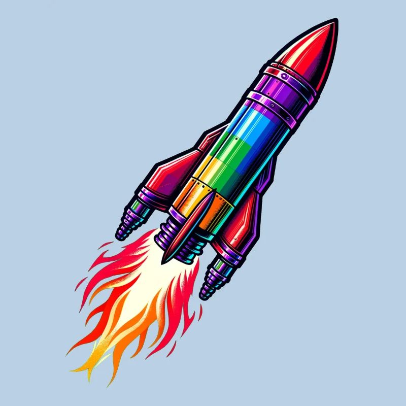 Fusée arc-en-ciel