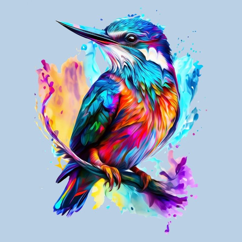 Bemalter Eisvogel