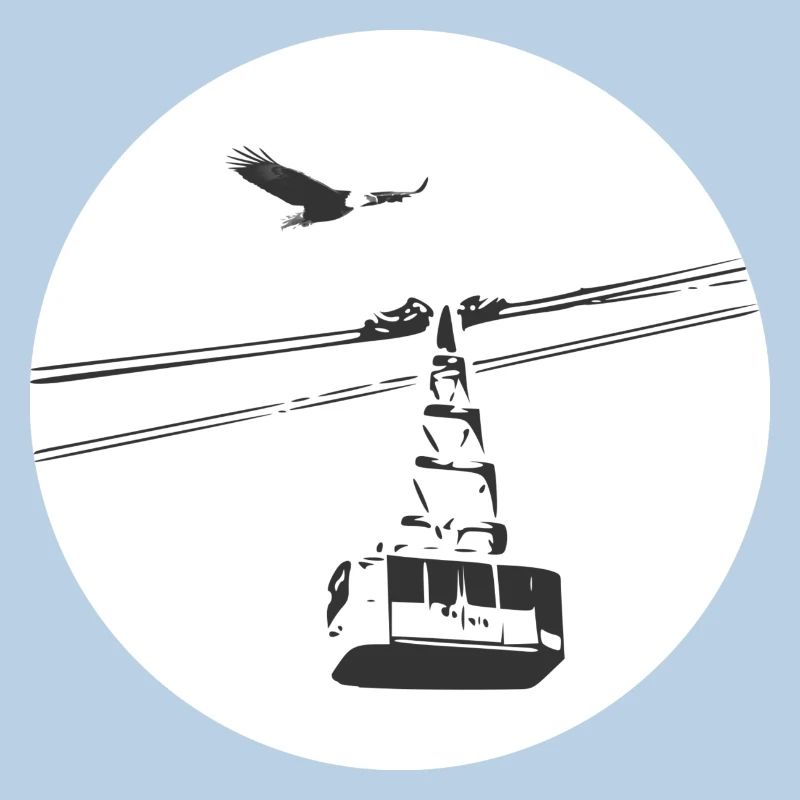 Gondola with eagle black