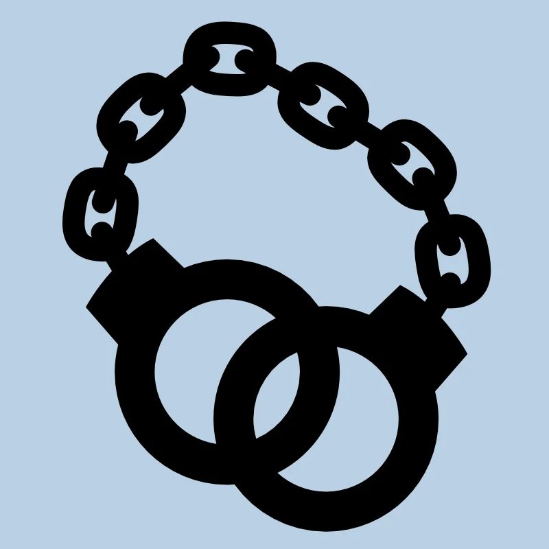 Handschellen zusammen Polizist oder Dame gesperrt