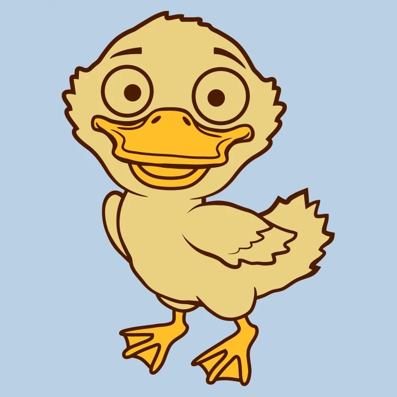 Cute little comic ducklings