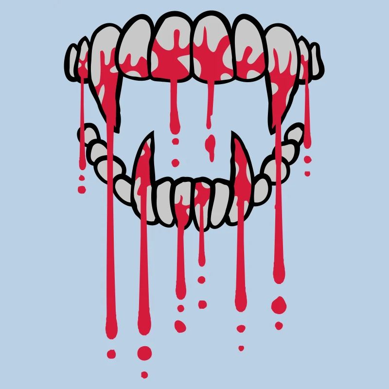 Blood drops vampire