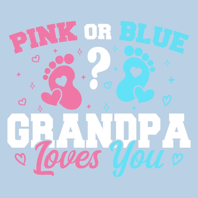 Rosa oder blauer Opa liebt dich - Opa