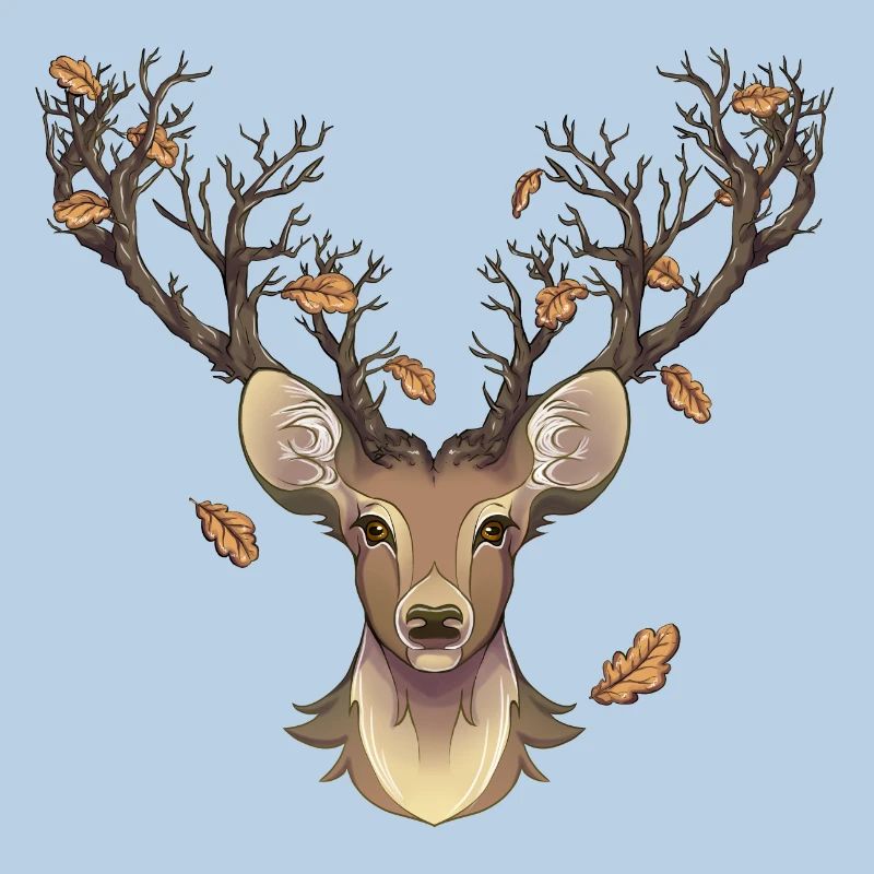 Hirsch im Herbst