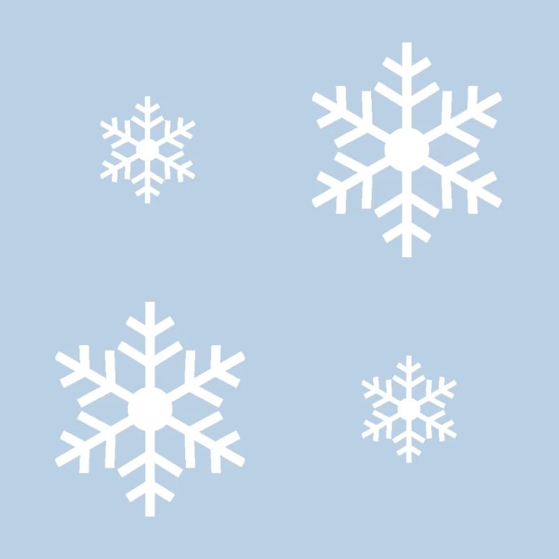 White snowflake / white snowflake