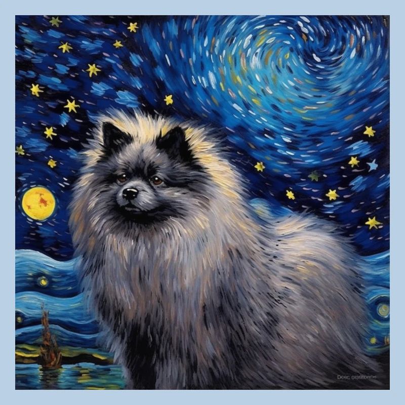 Wolfsspitz Starry Night