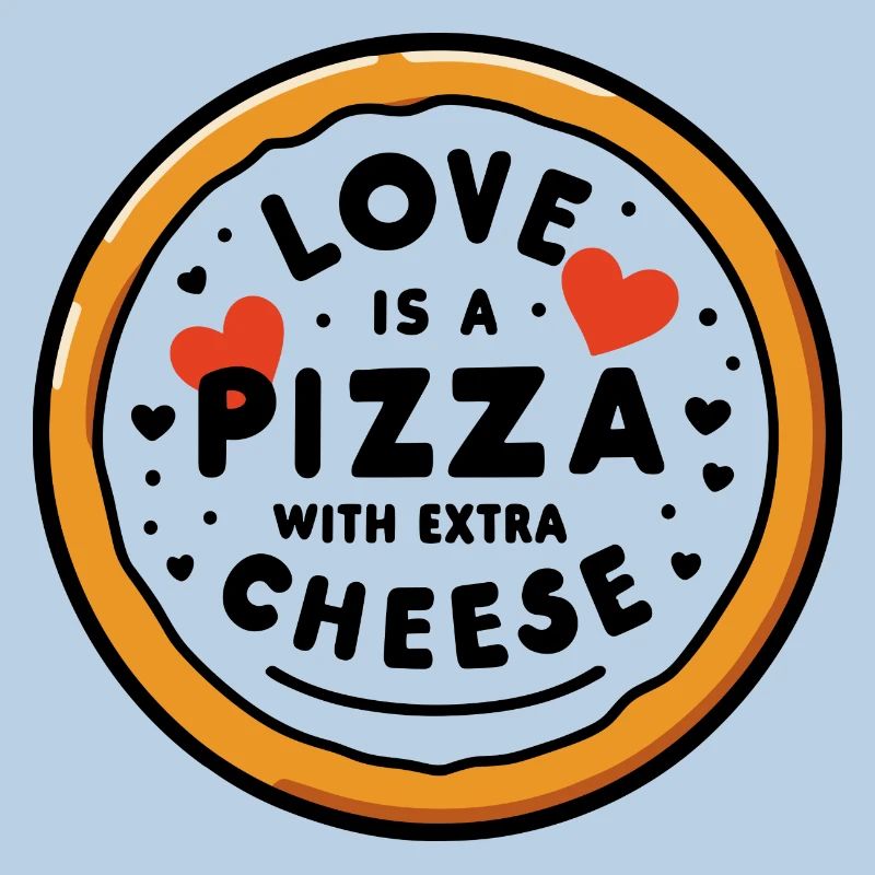 Liebe ist eine Pizza mit extra Käse