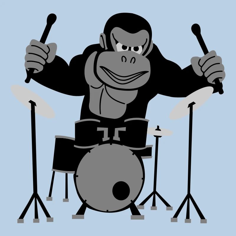 Gorilla Drummer