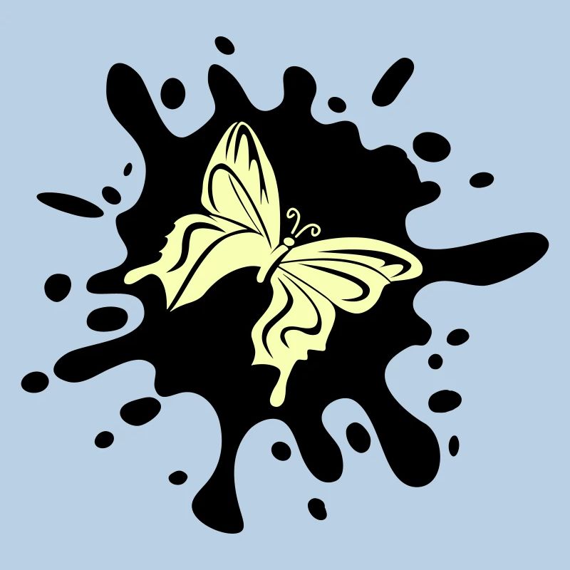 Papillon éclaboussure de couleur