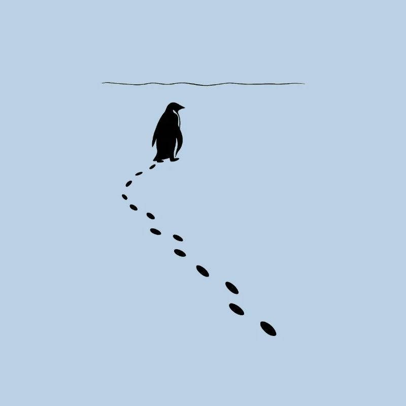 Minimalistic Herzog's Solo Penguin