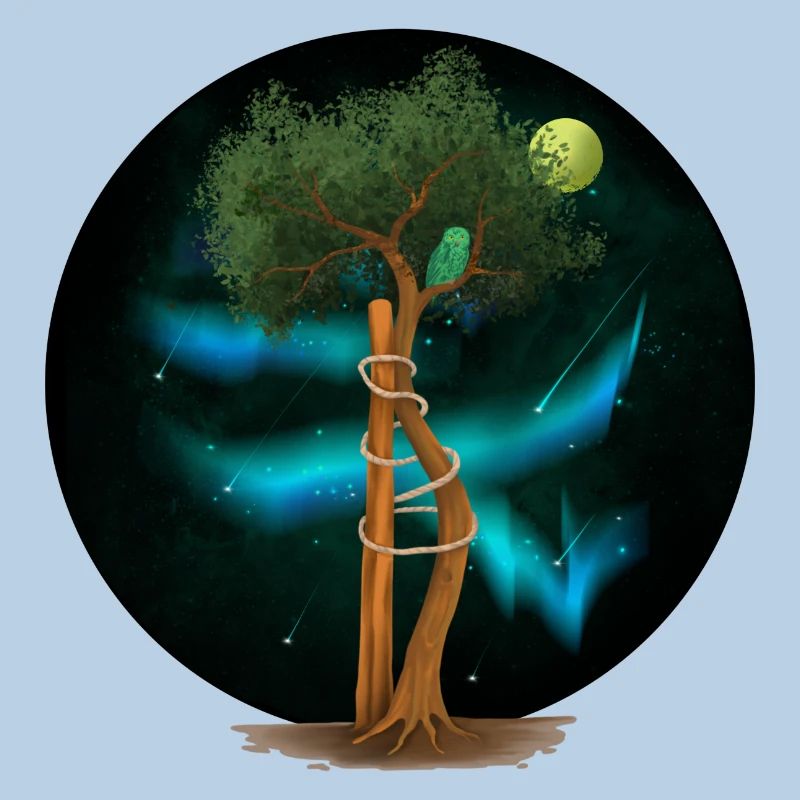 OT Baum in der Aurora Borealis (gOT it!)