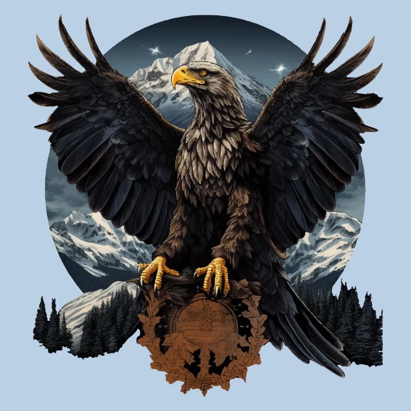 Golden Eagle with Mountain Eagle Design
