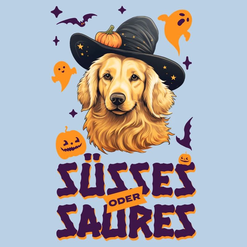 Halloween Golden Retriever Süsses oder Saures