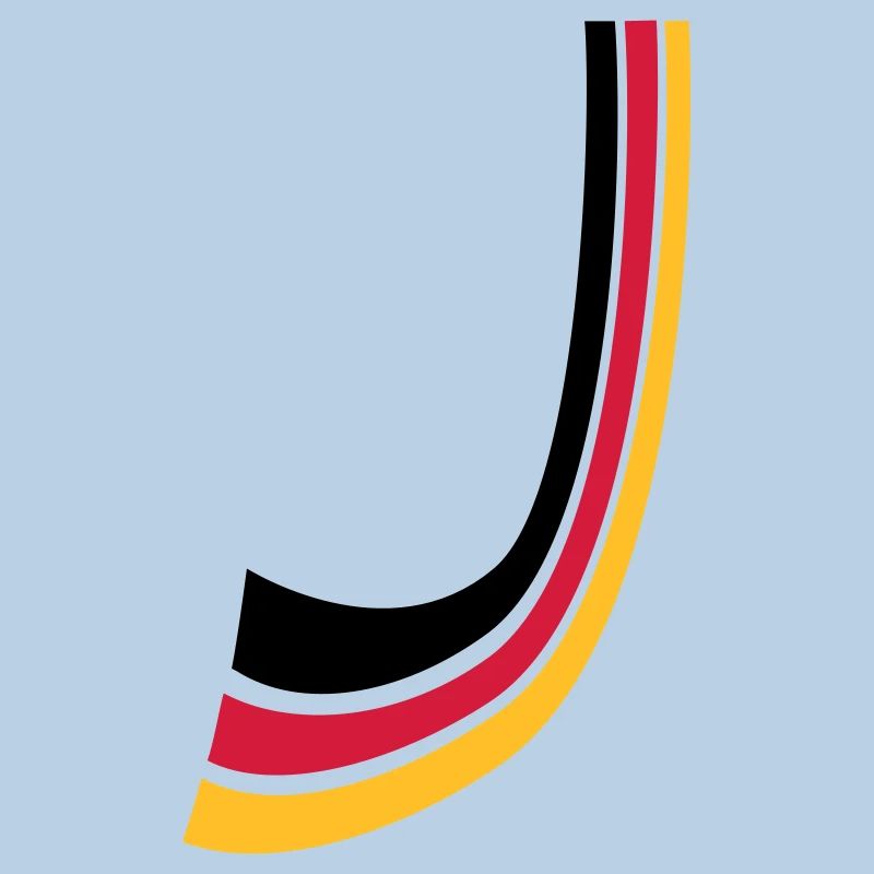 Lignes de proue Allemagne drapeau