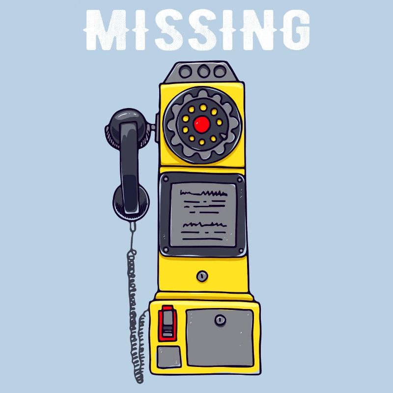 Missing Pay Phone Retro Missing Pay Phone Funny