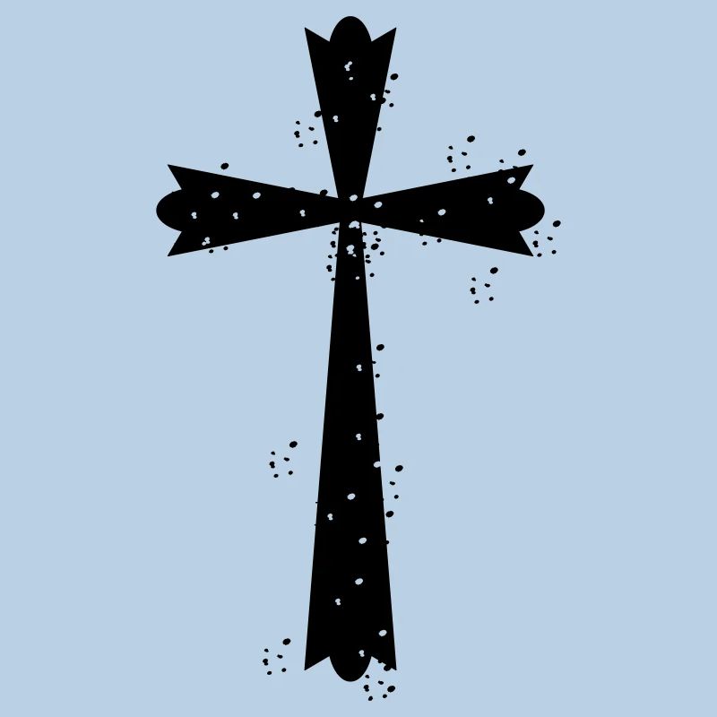 Cross with white spots > vector graphics