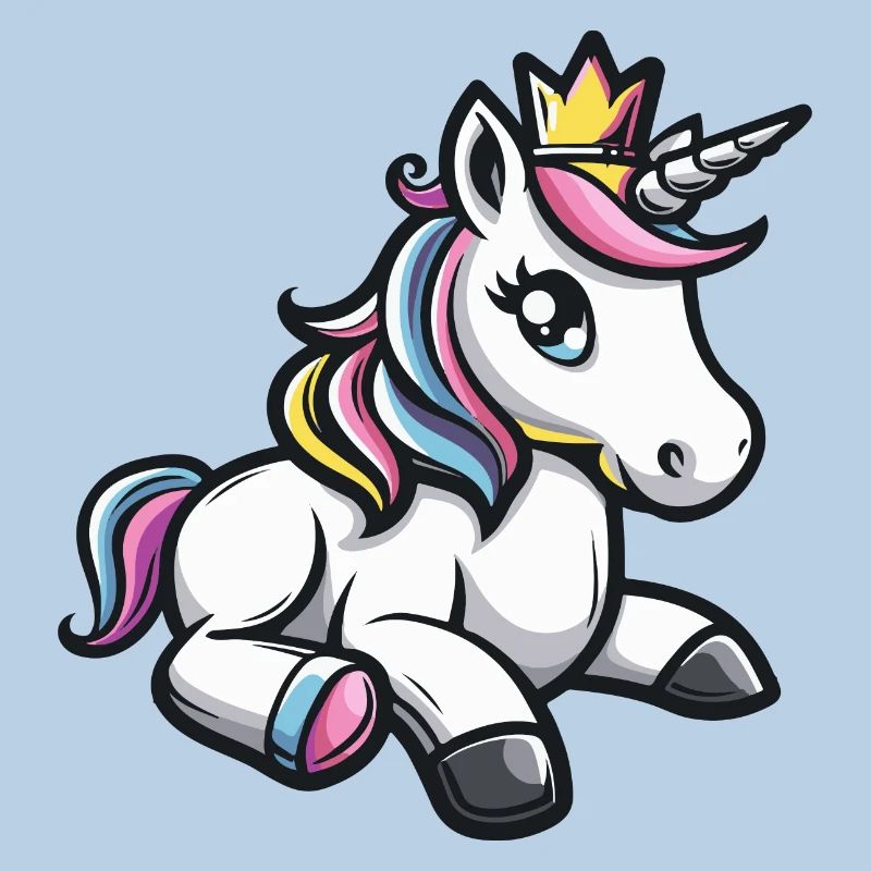 Einhorn Comic Krone